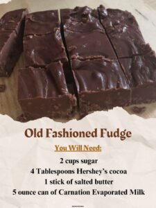 old fashioned vanilla fudge recipe