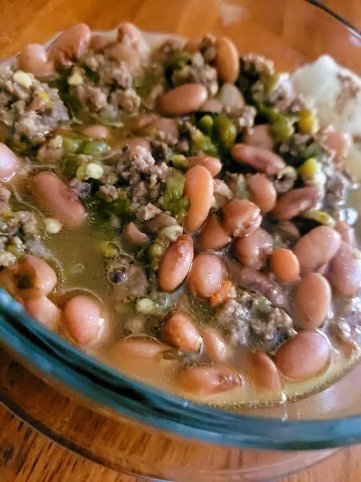 Green Chili Stew With Pinto Beans