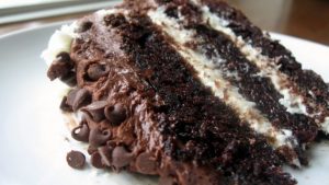 Hersheys Chocolate Cake with Cream Cheese Filling & Chocolate Cream Cheese Buttercream