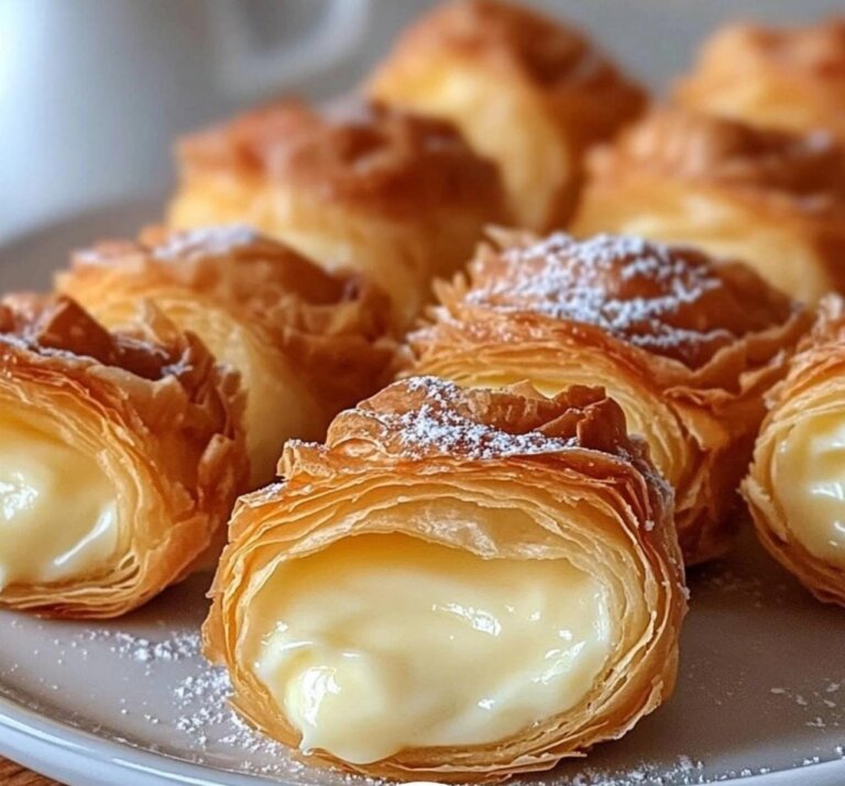 Custard Cannoncini with Vanilla