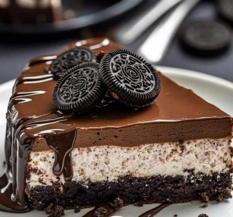 Decadent Layered Chocolate Cheesecake with Oreo Crust